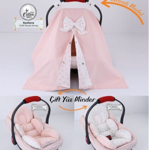 Puset Örtüsü Takımı Minderli-Pembe