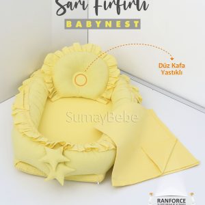Babynest, Bebek Pikesi - Sarı Fırfırlı