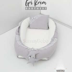 Babynest - Gri Krem