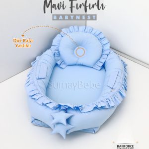 Babynest - Mavi Fırfırlı