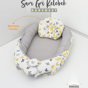 Babynest - Sarı Gri Kelebek